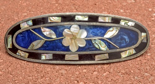 Nancy Chase's Color Inspiration - Inlaid Barrette  - , Wire Jewelry Design, Design, inlaid barrette