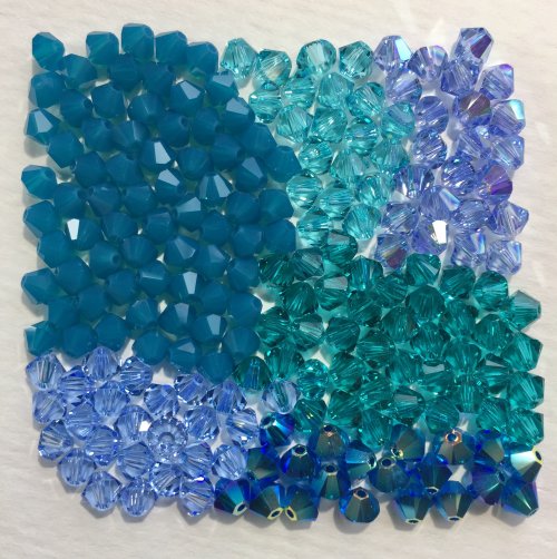 Kristal Wick's Color Creativity - , Wire Jewelry Design, Design, shades of blue