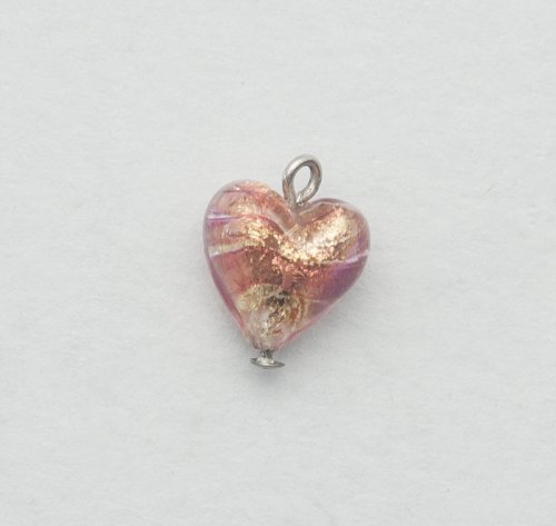 Kylie Jones's Murano glass wire heart earrings.    - , Contemporary Wire Jewelry, Butane Torch, Soldering, Solder, Murano glass wire earrings