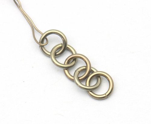 Kylie Jones's Niobium Zigzag Earrings - , Chain Maille Jewelry, Making Chain, Chain Making , niobium zigzag earrings