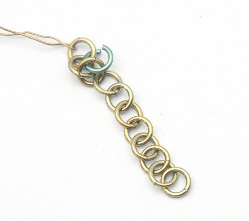 Kylie Jones's Niobium Zigzag Earrings - , Chain Maille Jewelry, Making Chain, Chain Making , niobium zigzag earrings