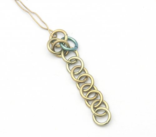 Kylie Jones's Niobium Zigzag Earrings - , Chain Maille Jewelry, Making Chain, Chain Making , niobium zigzag earrings
