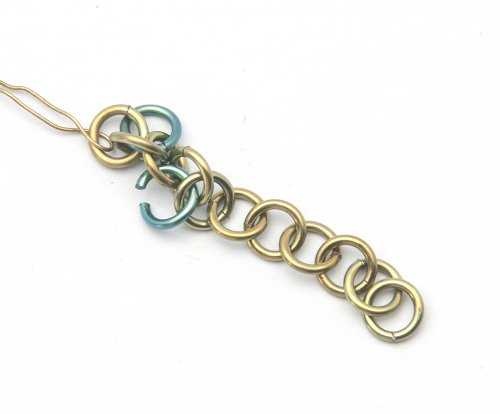 Kylie Jones's Niobium Zigzag Earrings - , Chain Maille Jewelry, Making Chain, Chain Making , niobium zigzag earrings