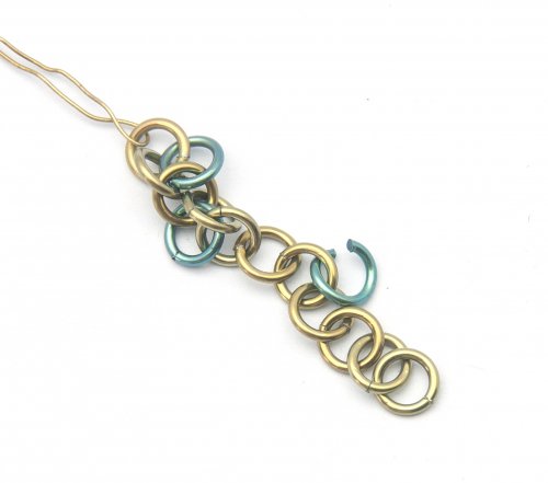 Kylie Jones's Niobium Zigzag Earrings - , Chain Maille Jewelry, Making Chain, Chain Making , niobium zigzag earrings