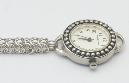 Kylie Jones's Box Chain Watchband - , Chain Maille Jewelry, Making Chain, Chain Making , box chain watchband