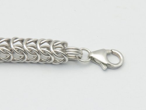 Kylie Jones's Box Chain Watchband - , Chain Maille Jewelry, Making Chain, Chain Making , box chain watchband