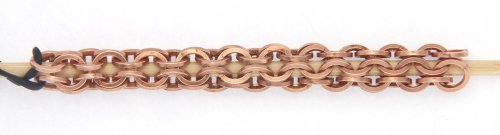Kylie Jones's Square Wire Rings Round Maille Bracelet - , Chain Maille Jewelry, Making Chain, Chain Making , square wire rings round maille bracelet