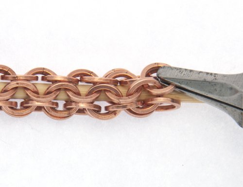 Kylie Jones's Square Wire Rings Round Maille Bracelet - , Chain Maille Jewelry, Making Chain, Chain Making , square wire rings round maille bracelet