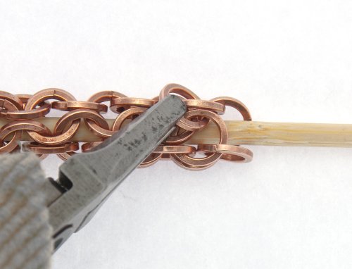 Kylie Jones's Square Wire Rings Round Maille Bracelet - , Chain Maille Jewelry, Making Chain, Chain Making , square wire rings round maille bracelet