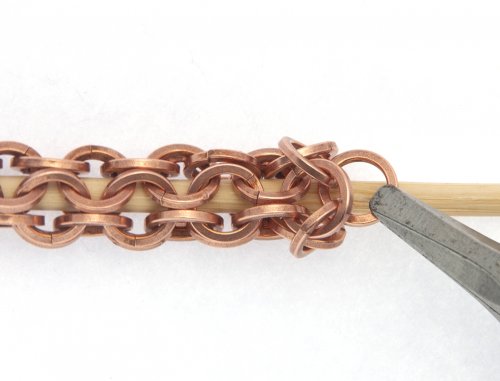 Kylie Jones's Square Wire Rings Round Maille Bracelet - , Chain Maille Jewelry, Making Chain, Chain Making , square wire rings round maille bracelet