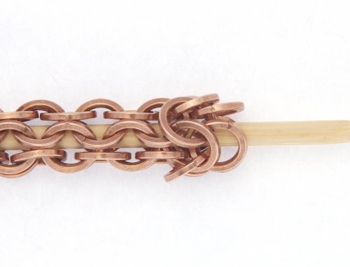 Kylie Jones's Square Wire Rings Round Maille Bracelet - , Chain Maille Jewelry, Making Chain, Chain Making , square wire rings round maille bracelet