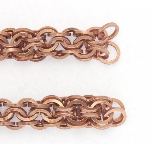 Kylie Jones's Square Wire Rings Round Maille Bracelet - , Chain Maille Jewelry, Making Chain, Chain Making , square wire rings round maille bracelet