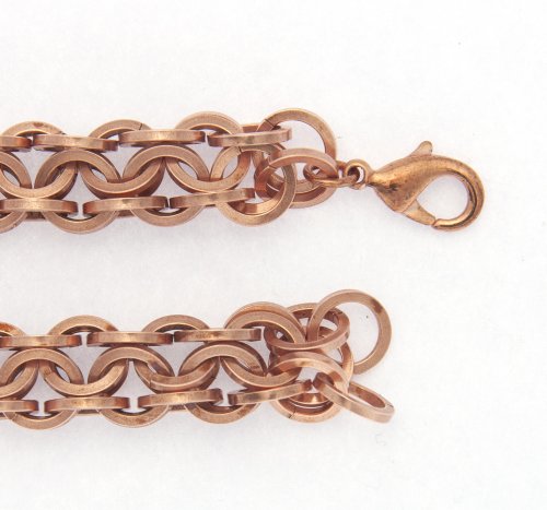 Kylie Jones's Square Wire Rings Round Maille Bracelet - , Chain Maille Jewelry, Making Chain, Chain Making , square wire rings round maille bracelet