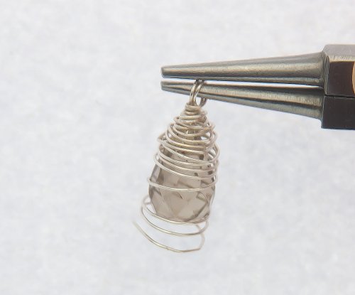 Kylie Jones's Messy Wrap Briolette Earrings - , Contemporary Wire Jewelry, Wire Wrapping, Wrapping, Wire Wrapping Jewelry, messy wrap earrings