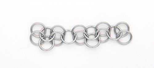 Kylie Jones's Chain Maille Bail for a Stone Donut - , Chain Maille Jewelry, Making Chain, Chain Making , chain maille bail for stone donut