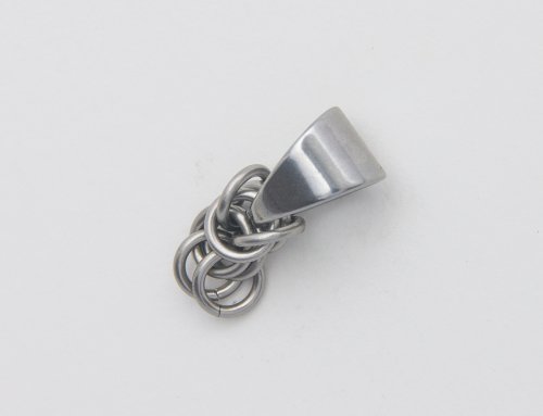 Kylie Jones's Stainless Steel Chain Maille Circle Pendant  - , Chain Maille Jewelry, Making Chain, Chain Making , stainless steel chain maille pendant