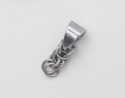 Kylie Jones's Stainless Steel Chain Maille Circle Pendant  - , Chain Maille Jewelry, Making Chain, Chain Making , stainless steel chain maille pendant