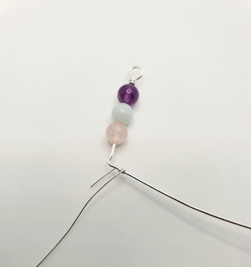 Natalie Patten's Coiled Wrap Bead Earrings - , Contemporary Wire Jewelry, Spirals, Wire Spiral, Spiral Wire Wrap, , coiled wrap bead earrings