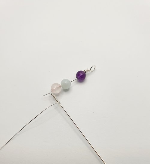 Natalie Patten's Coiled Wrap Bead Earrings - , Contemporary Wire Jewelry, Spirals, Wire Spiral, Spiral Wire Wrap, , coiled wrap bead earrings