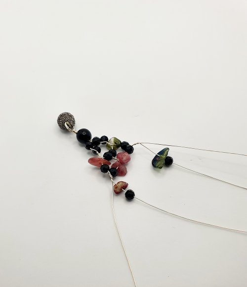 Natalie Patten's Gemstone Chip and Wire Cuff Bracelet - , Contemporary Wire Jewelry, Wire Wrapping, Wrapping, Wire Wrapping Jewelry, Beads, , , gemstone chip and wire cuff bracelet