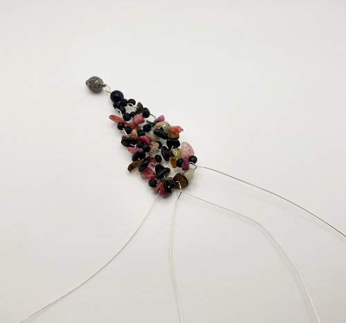 Natalie Patten's Gemstone Chip and Wire Cuff Bracelet - , Contemporary Wire Jewelry, Wire Wrapping, Wrapping, Wire Wrapping Jewelry, Beads, , , gemstone chip and wire cuff bracelet