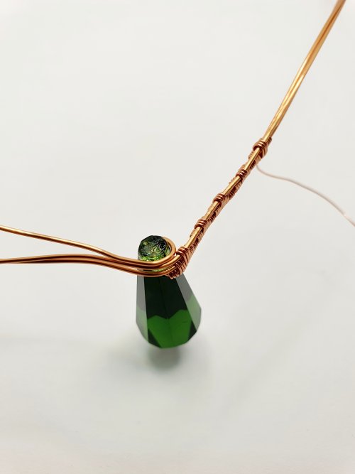 Natalie Patten's Wire Wrap a Chandelier Crystal - , Contemporary Wire Jewelry, Wire Wrapping, Wrapping, Wire Wrapping Jewelry, Weaving, Wire Weaving, Weaving Wire, wire wrapped chandelier crystal