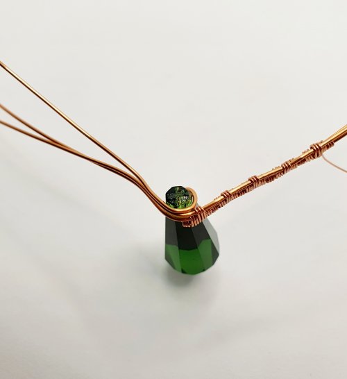 Natalie Patten's Wire Wrap a Chandelier Crystal - , Contemporary Wire Jewelry, Wire Wrapping, Wrapping, Wire Wrapping Jewelry, Weaving, Wire Weaving, Weaving Wire, wire wrapped chandelier crystal