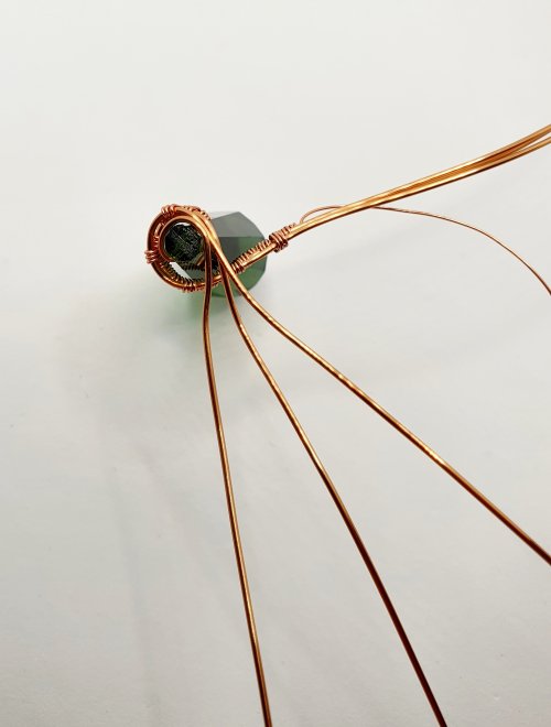 Natalie Patten's Wire Wrap a Chandelier Crystal - , Contemporary Wire Jewelry, Wire Wrapping, Wrapping, Wire Wrapping Jewelry, Weaving, Wire Weaving, Weaving Wire, wire wrapped chandelier crystal