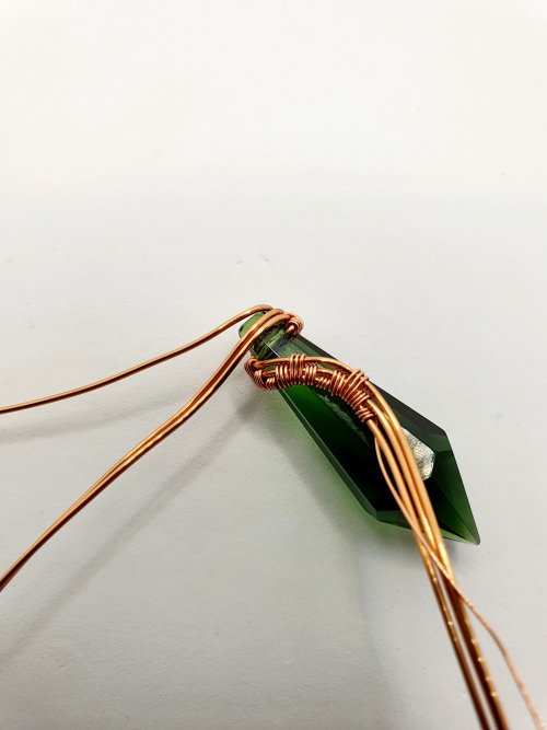 Natalie Patten's Wire Wrap a Chandelier Crystal - , Contemporary Wire Jewelry, Wire Wrapping, Wrapping, Wire Wrapping Jewelry, Weaving, Wire Weaving, Weaving Wire, wire wrapped chandelier crystal