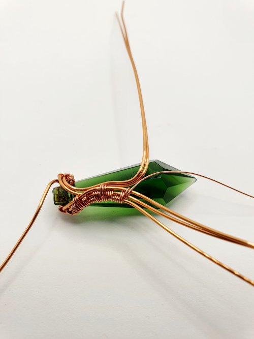 Natalie Patten's Wire Wrap a Chandelier Crystal - , Contemporary Wire Jewelry, Wire Wrapping, Wrapping, Wire Wrapping Jewelry, Weaving, Wire Weaving, Weaving Wire, wire wrapped chandelier crystal