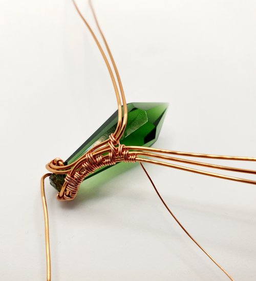 Natalie Patten's Wire Wrap a Chandelier Crystal - , Contemporary Wire Jewelry, Wire Wrapping, Wrapping, Wire Wrapping Jewelry, Weaving, Wire Weaving, Weaving Wire, wire wrapped chandelier crystal