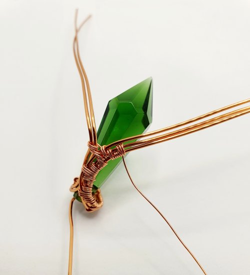 Natalie Patten's Wire Wrap a Chandelier Crystal - , Contemporary Wire Jewelry, Wire Wrapping, Wrapping, Wire Wrapping Jewelry, Weaving, Wire Weaving, Weaving Wire, wire wrapped chandelier crystal
