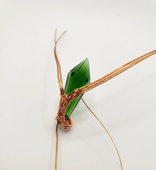 Natalie Patten's Wire Wrap a Chandelier Crystal - , Contemporary Wire Jewelry, Wire Wrapping, Wrapping, Wire Wrapping Jewelry, Weaving, Wire Weaving, Weaving Wire, wire wrapped chandelier crystal