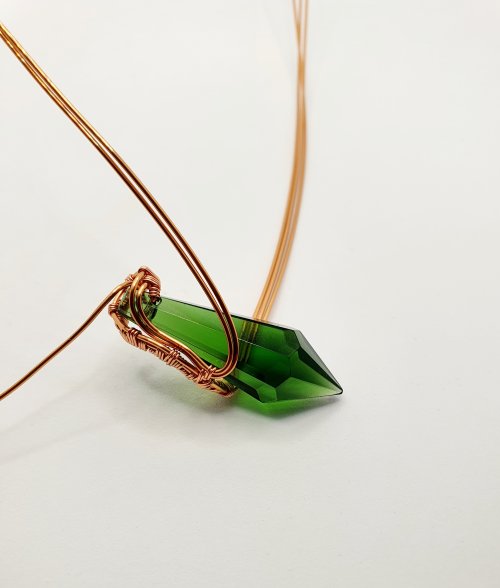 Natalie Patten's Wire Wrap a Chandelier Crystal - , Contemporary Wire Jewelry, Wire Wrapping, Wrapping, Wire Wrapping Jewelry, Weaving, Wire Weaving, Weaving Wire, wire wrapped chandelier crystal
