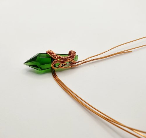 Natalie Patten's Wire Wrap a Chandelier Crystal - , Contemporary Wire Jewelry, Wire Wrapping, Wrapping, Wire Wrapping Jewelry, Weaving, Wire Weaving, Weaving Wire, wire wrapped chandelier crystal