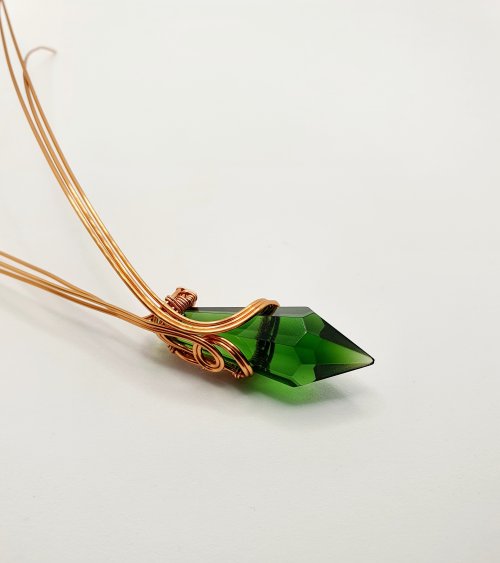 Natalie Patten's Wire Wrap a Chandelier Crystal - , Contemporary Wire Jewelry, Wire Wrapping, Wrapping, Wire Wrapping Jewelry, Weaving, Wire Weaving, Weaving Wire, wire wrapped chandelier crystal