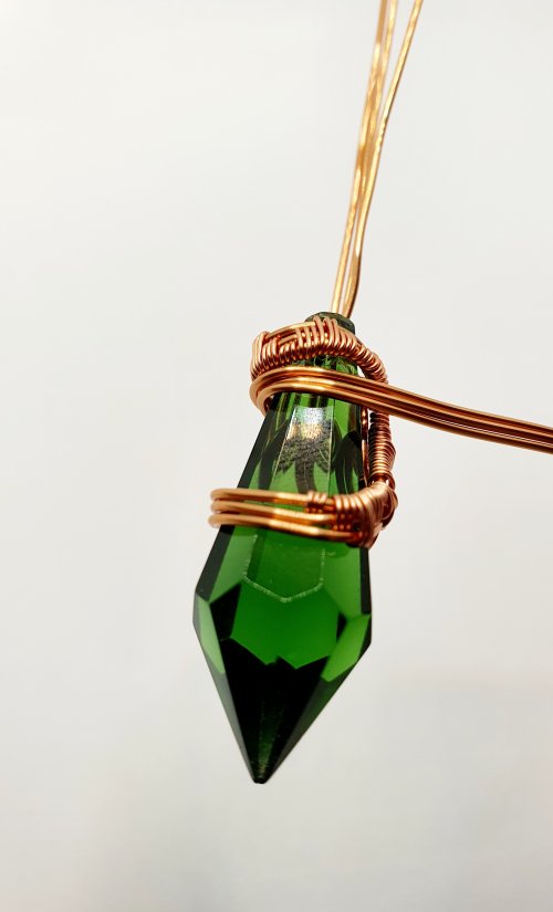 Natalie Patten's Wire Wrap a Chandelier Crystal - , Contemporary Wire Jewelry, Wire Wrapping, Wrapping, Wire Wrapping Jewelry, Weaving, Wire Weaving, Weaving Wire, wire wrapped chandelier crystal