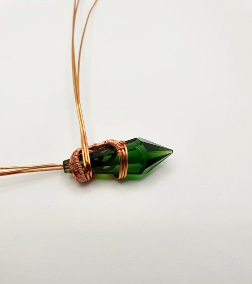 Natalie Patten's Wire Wrap a Chandelier Crystal - , Contemporary Wire Jewelry, Wire Wrapping, Wrapping, Wire Wrapping Jewelry, Weaving, Wire Weaving, Weaving Wire, wire wrapped chandelier crystal