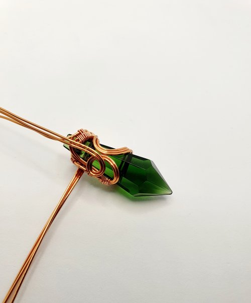 Natalie Patten's Wire Wrap a Chandelier Crystal - , Contemporary Wire Jewelry, Wire Wrapping, Wrapping, Wire Wrapping Jewelry, Weaving, Wire Weaving, Weaving Wire, wire wrapped chandelier crystal