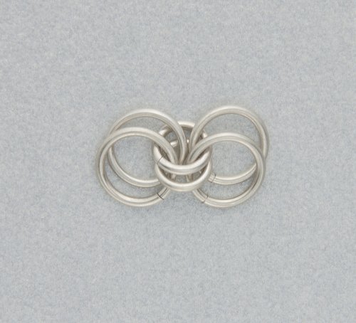 Kylie Jones's Sterling Silver Chain Maille Bridal Earrings - , Chain Maille Jewelry, Making Chain, Chain Making , Add another small jump ring.