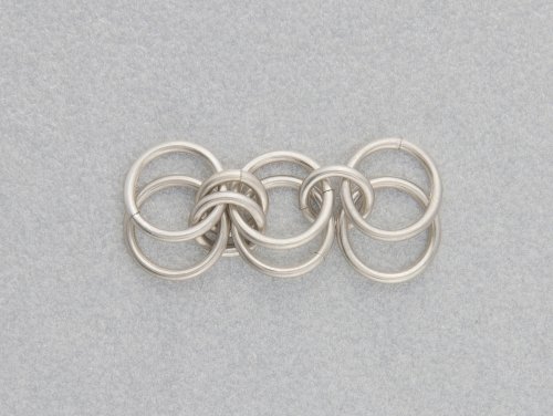 Kylie Jones's Sterling Silver Chain Maille Bridal Earrings - , Chain Maille Jewelry, Making Chain, Chain Making , Close the small jump ring.