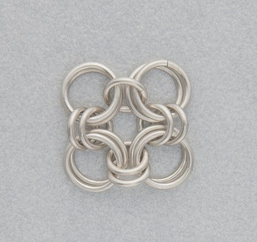 Kylie Jones's Sterling Silver Chain Maille Bridal Earrings - , Chain Maille Jewelry, Making Chain, Chain Making , Close the small jump ring.