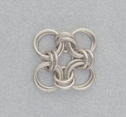 Kylie Jones's Sterling Silver Chain Maille Bridal Earrings - , Chain Maille Jewelry, Making Chain, Chain Making , Add another small jump ring.