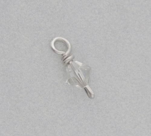Kylie Jones's Sterling Silver Chain Maille Bridal Earrings - , Chain Maille Jewelry, Making Chain, Chain Making , String on the crystal bead, and make a wrapped loop.
