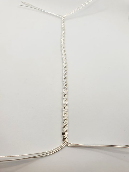 Natalie Patten's Braided Wire Cuff - , Contemporary Wire Jewelry, Spirals, Wire Spiral, Spiral Wire Wrap, Weaving, Wire Weaving, Weaving Wire, braided wire cuff