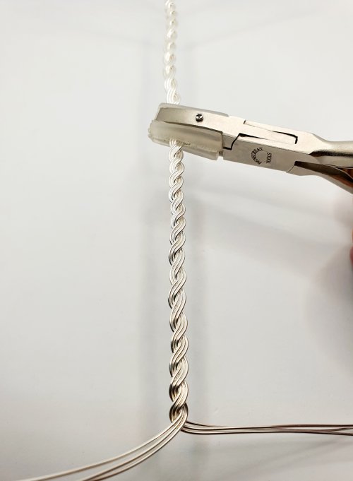 Natalie Patten's Braided Wire Cuff - , Contemporary Wire Jewelry, Spirals, Wire Spiral, Spiral Wire Wrap, Weaving, Wire Weaving, Weaving Wire, braided wire cuff