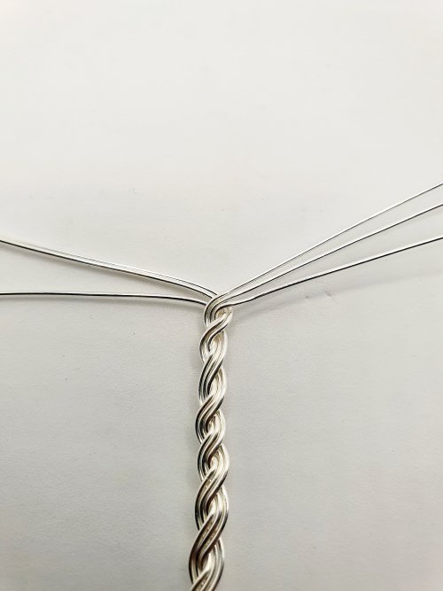 Natalie Patten's Braided Wire Cuff - , Contemporary Wire Jewelry, Spirals, Wire Spiral, Spiral Wire Wrap, Weaving, Wire Weaving, Weaving Wire, braided wire cuff