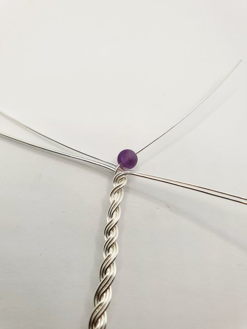 Natalie Patten's Braided Wire Cuff - , Contemporary Wire Jewelry, Spirals, Wire Spiral, Spiral Wire Wrap, Weaving, Wire Weaving, Weaving Wire, braided wire cuff