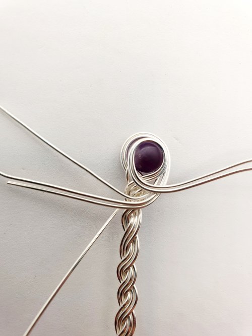 Natalie Patten's Braided Wire Cuff - , Contemporary Wire Jewelry, Spirals, Wire Spiral, Spiral Wire Wrap, Weaving, Wire Weaving, Weaving Wire, braided wire cuff