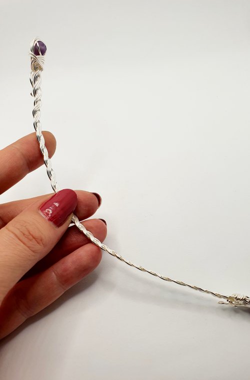 Natalie Patten's Braided Wire Cuff - , Contemporary Wire Jewelry, Spirals, Wire Spiral, Spiral Wire Wrap, Weaving, Wire Weaving, Weaving Wire, braided wire cuff